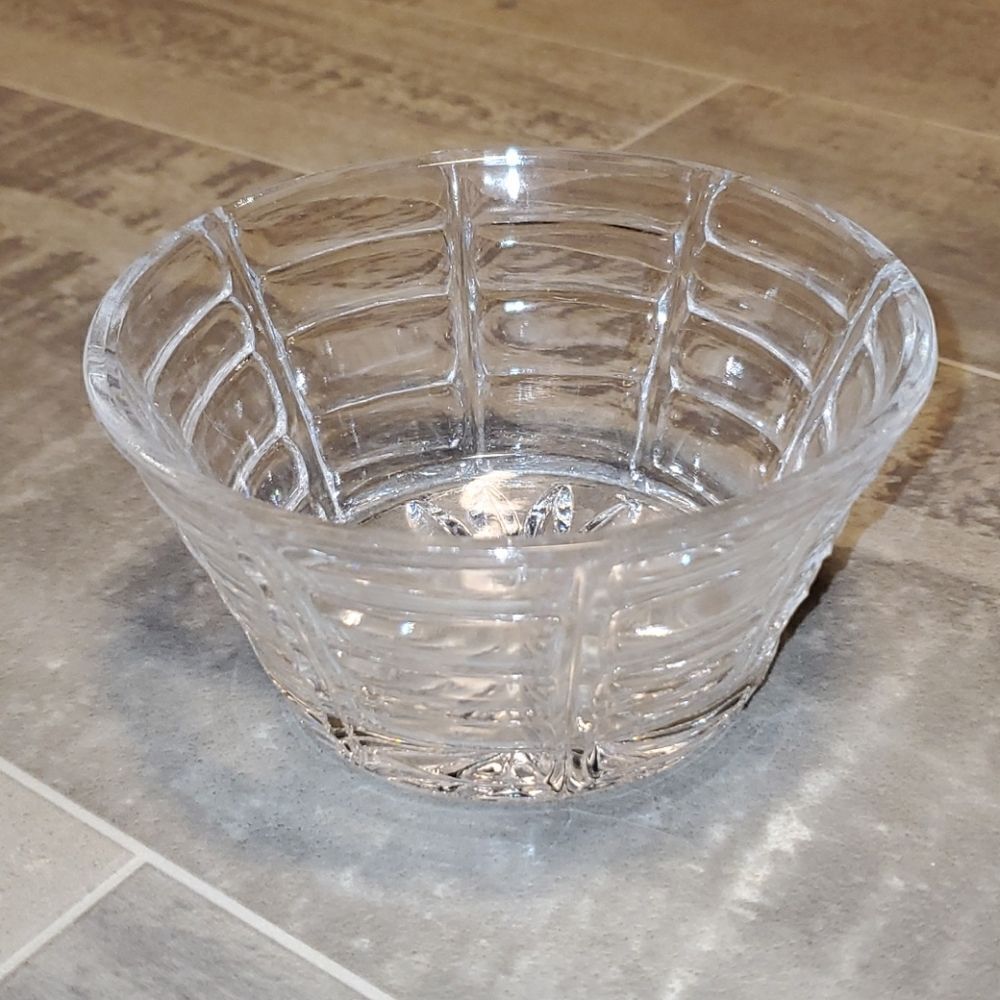 Clear Glass 2 Cup Dish